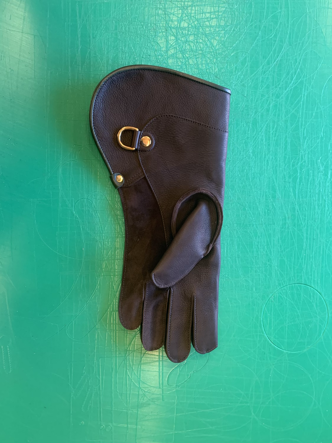 Falconry glove double full length 15” image 4