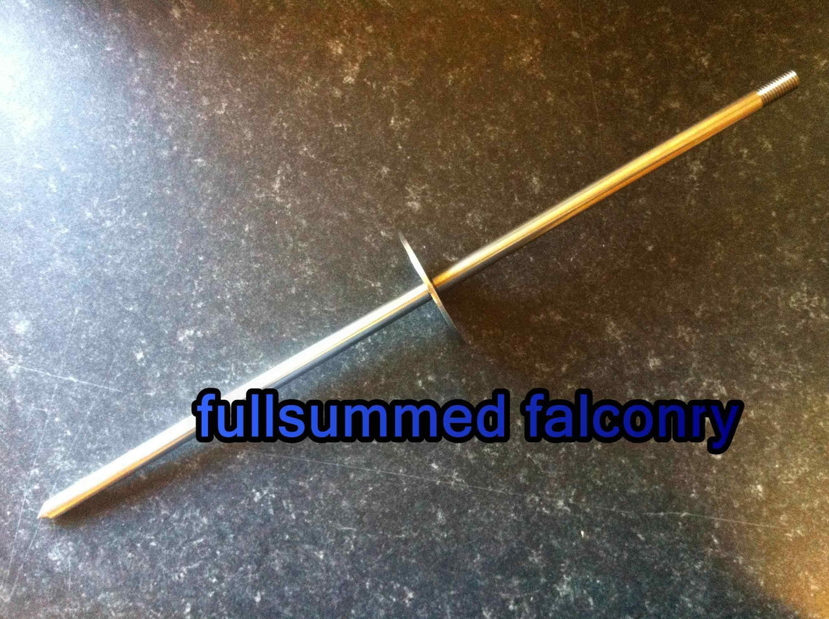 Block Perch Spike Stainless Steel-FULLSUMMED FALCONRY