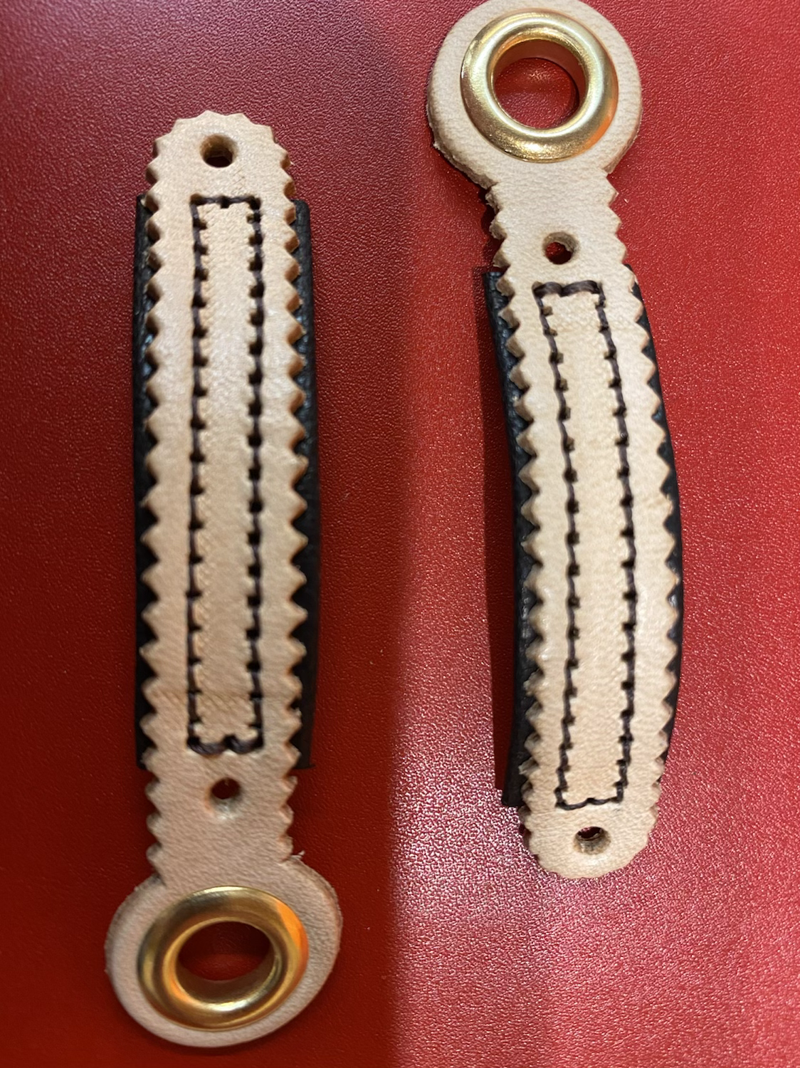 Falcon Riveted Anklets with Padded rolled edge image 1