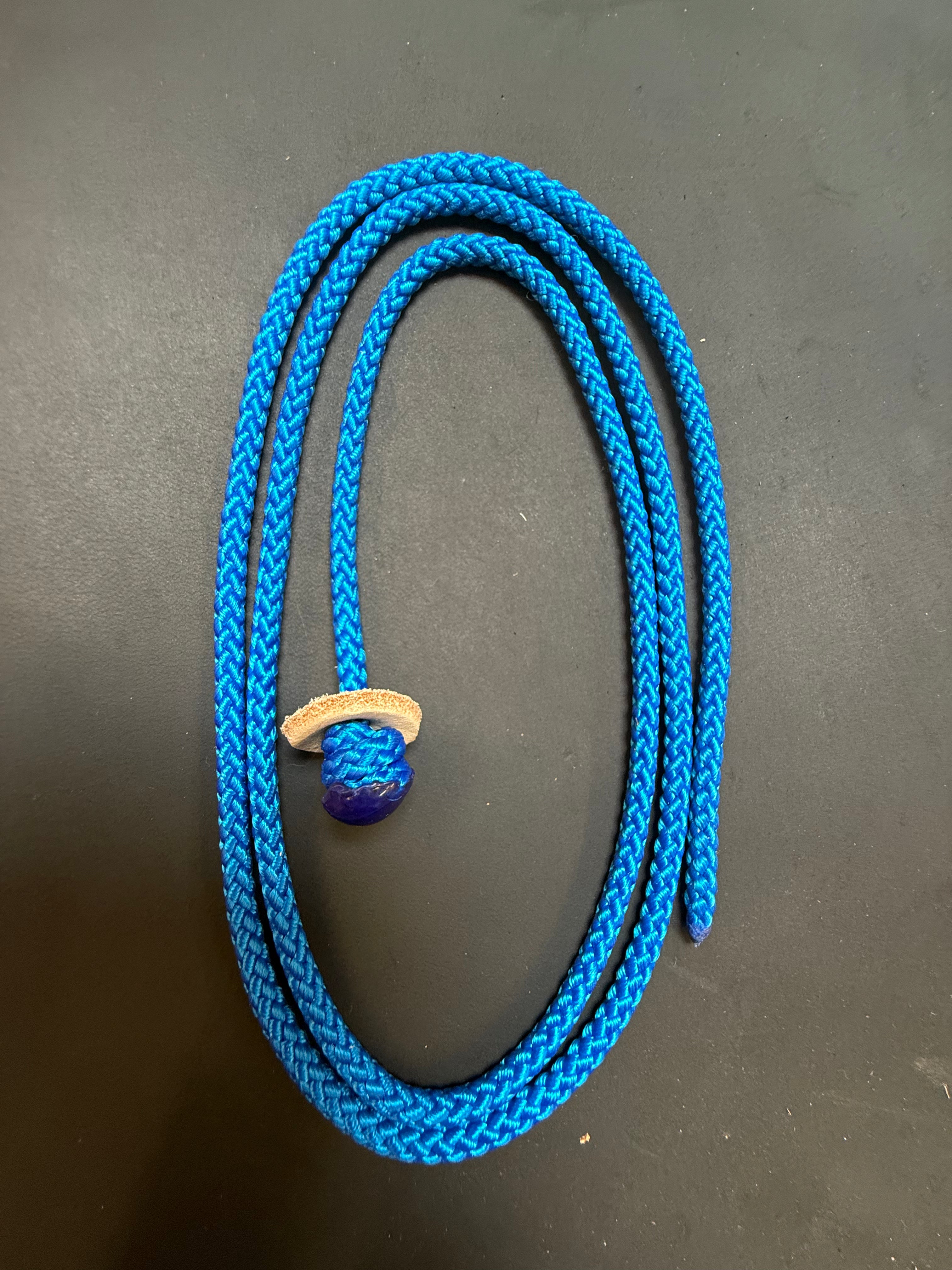falconry button leash for tethering