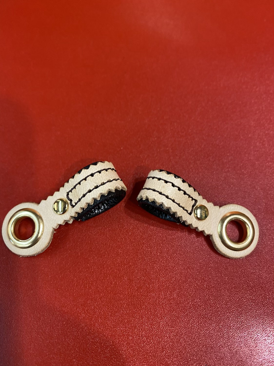 Falcon Riveted Anklets with Padded rolled edge image 2