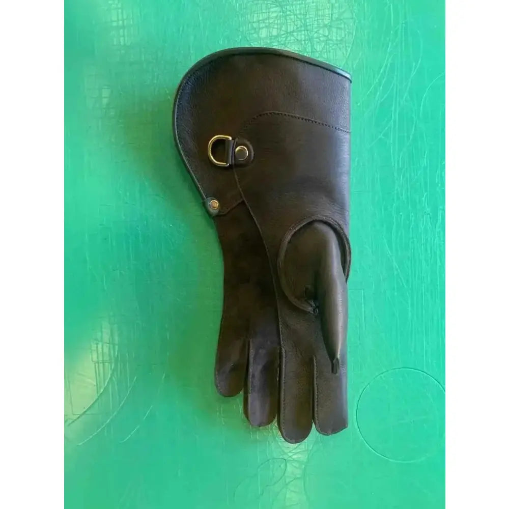 Double Full-Length Falconry Glove for Secure Bird Handling