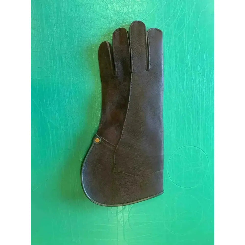 Double Full-Length Falconry Glove for Secure Bird Handling