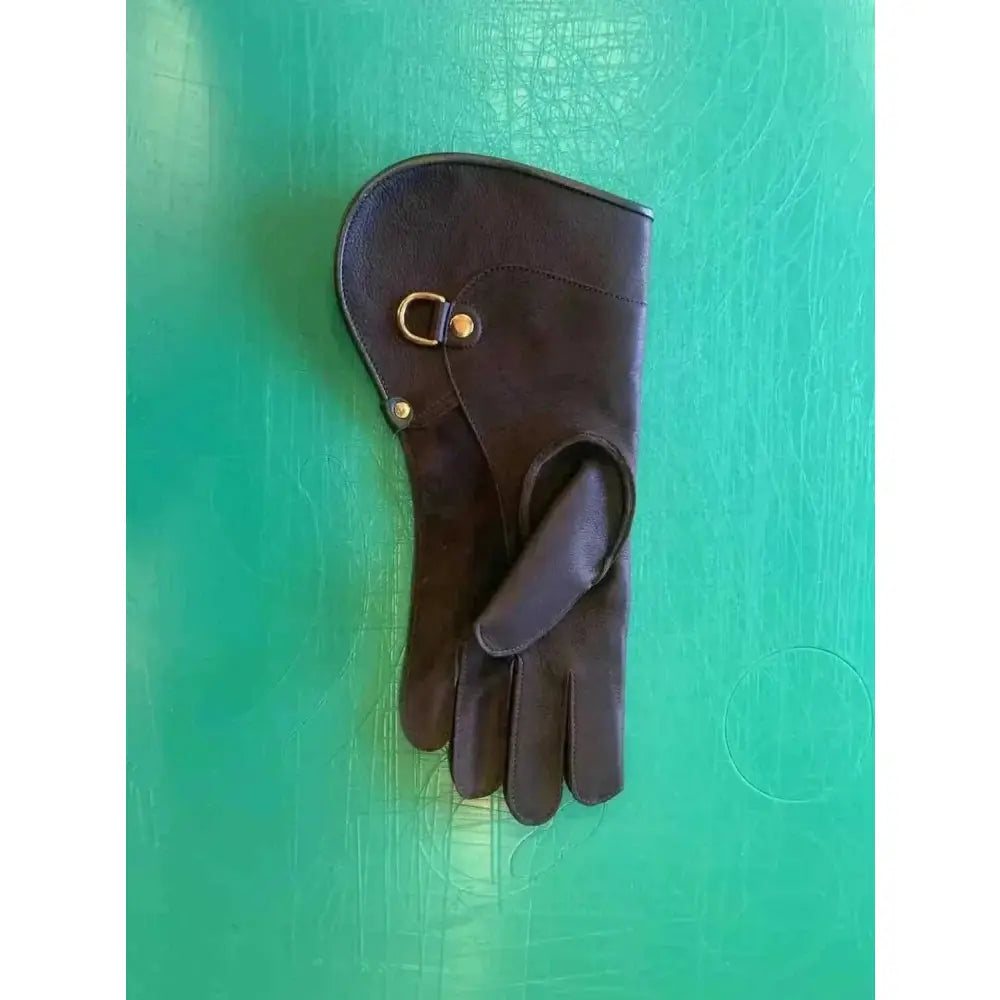 Double Full-Length Falconry Glove for Secure Bird Handling