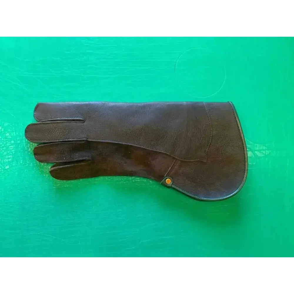 Double Full-Length Falconry Glove for Secure Bird Handling