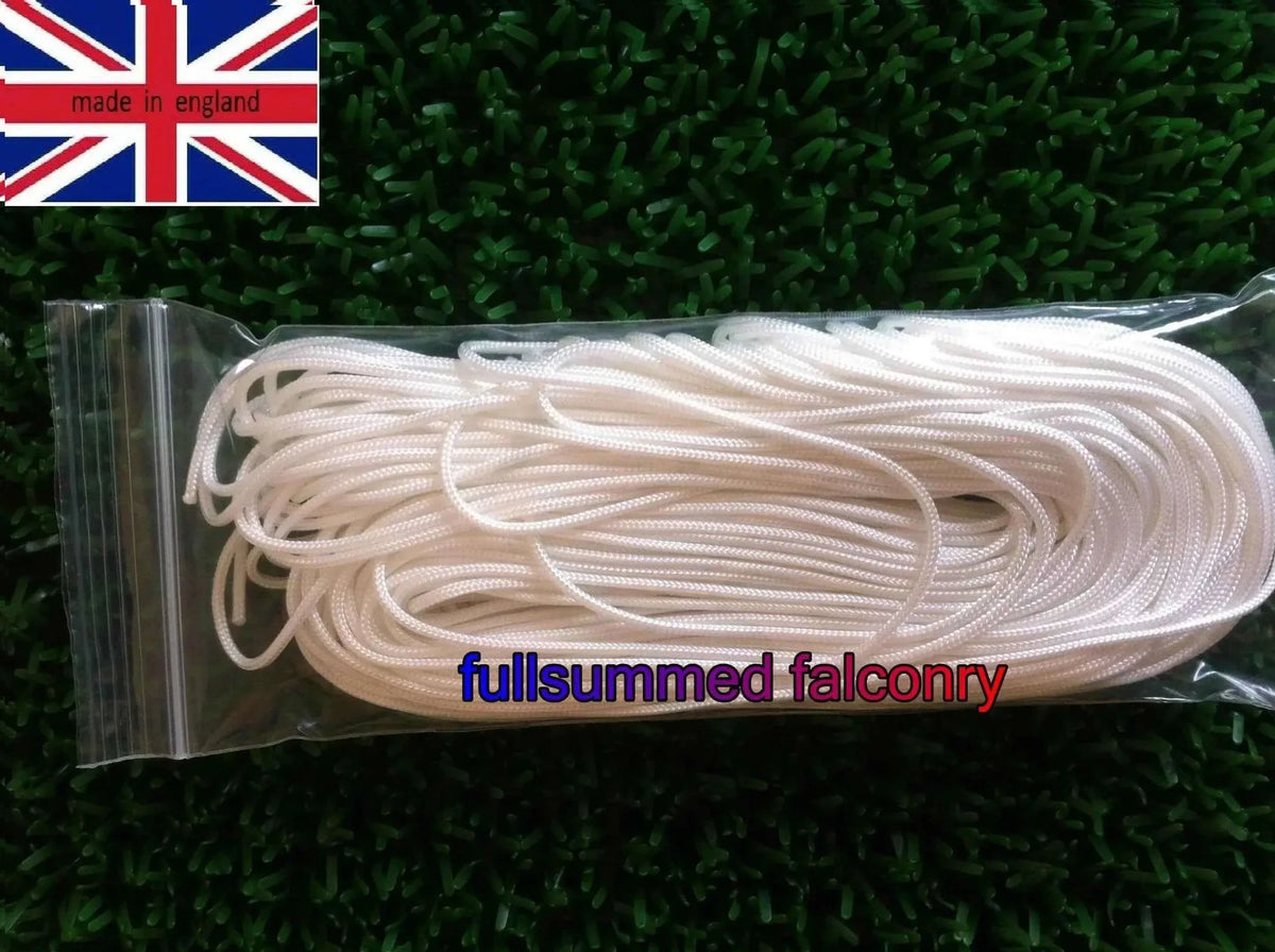 30 metre nylon falconry cord packaged, ideal for falconers training and control needs.
